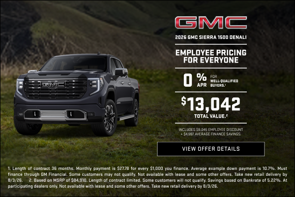 2026_Sierra_Employee_Pricing