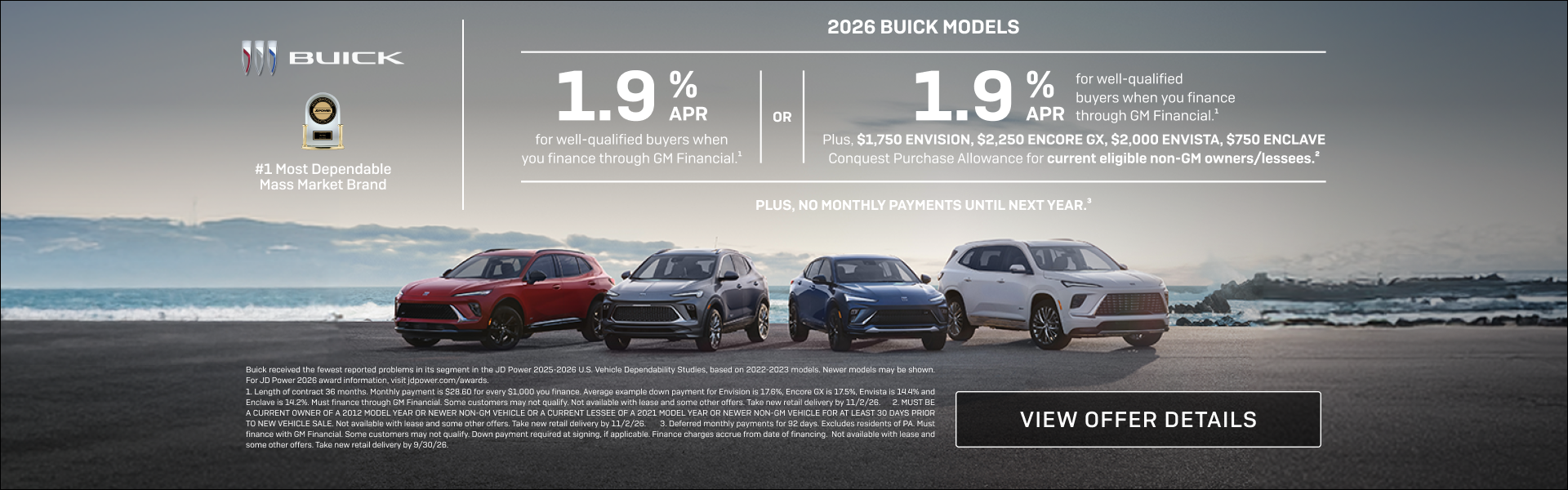 1.9% APR 2026 Buick Models 